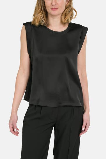 BOSS ORANGE Blusentop 'Ieaska' schwarz