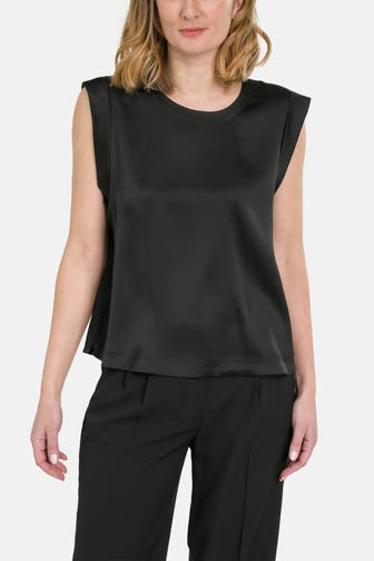 BOSS ORANGE Blusentop 'Ieaska' schwarz