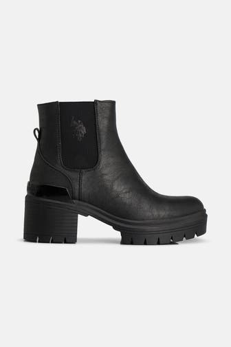 U.S. POLO ASSN. Chelsea-Boots 'Haley' schwarz