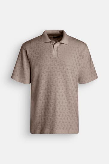JACK & JONES Strick-Polo 'Trent' taupe