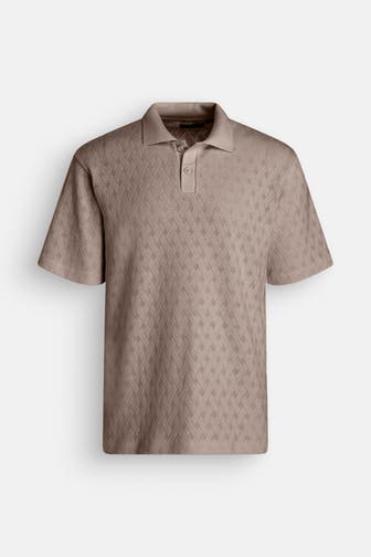 JACK & JONES Strick-Polo 'Trent' taupe
