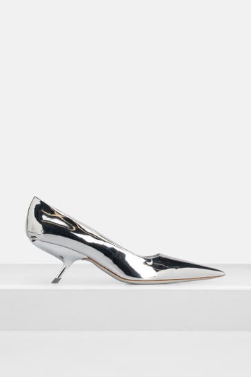 FERRAGAMO Pumps 'Eva' silber