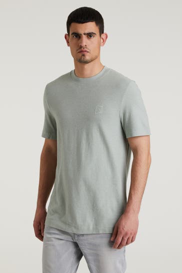 CHASIN' T-Shirt 'Brody Slub' blaugrün