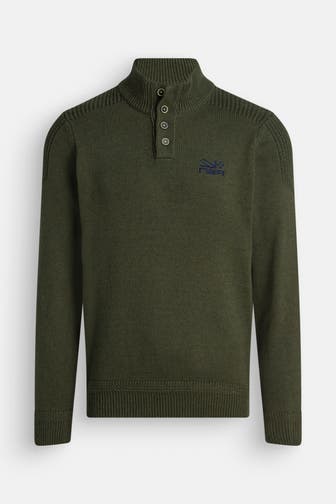 NEW ZEALAND AUCKLAND Strickpullover 'Bluelee' dunkelgrün