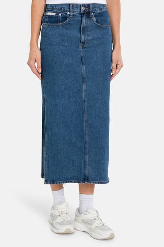 CALVIN KLEIN Jeansrock blau