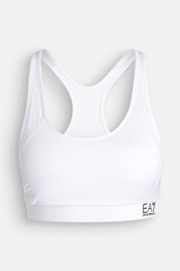 EA7 Sport-Bustier weiß