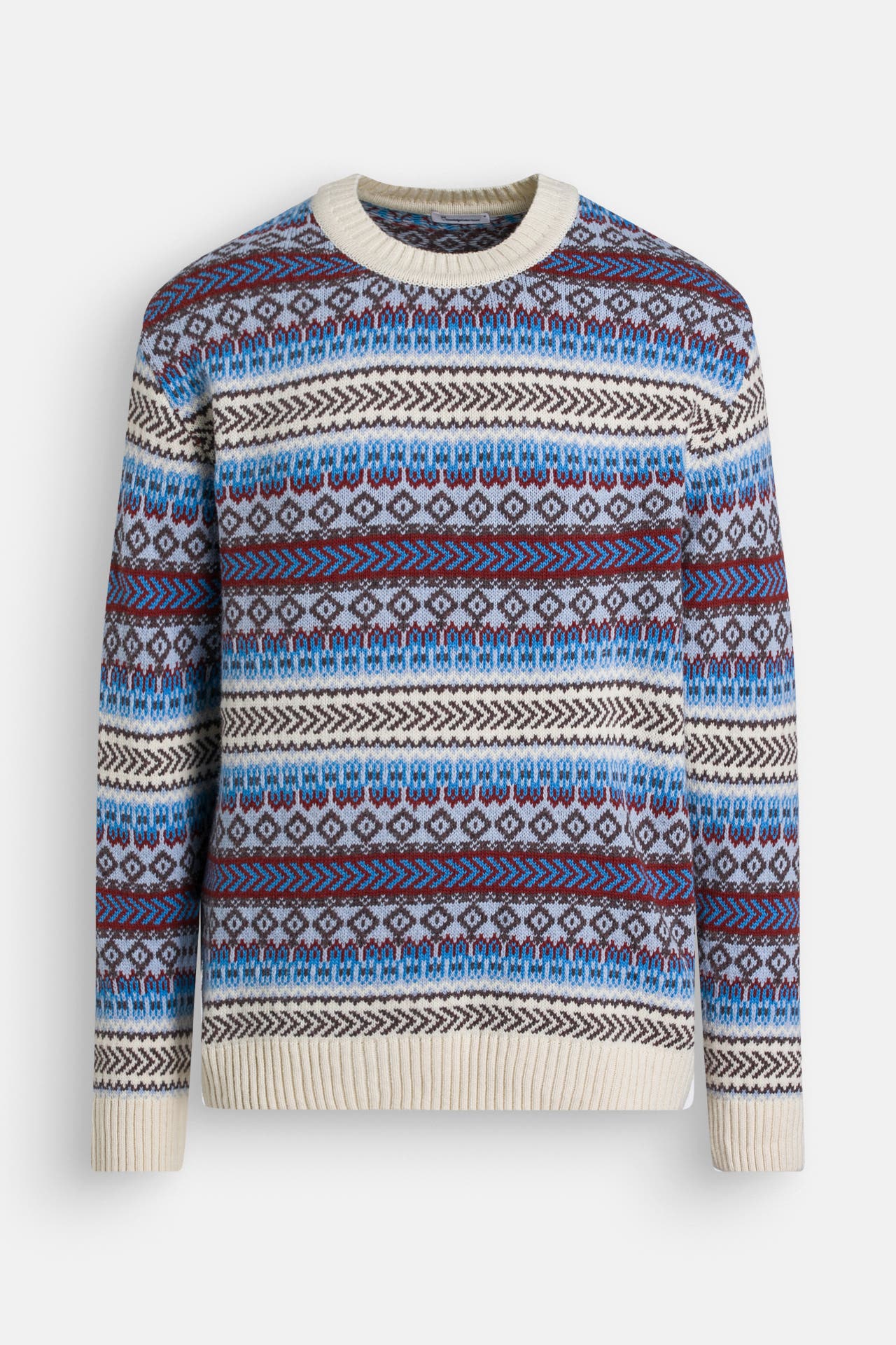 KNOWLEDGE COTTON APPAREL Wollpullover gemustert, Bild 1