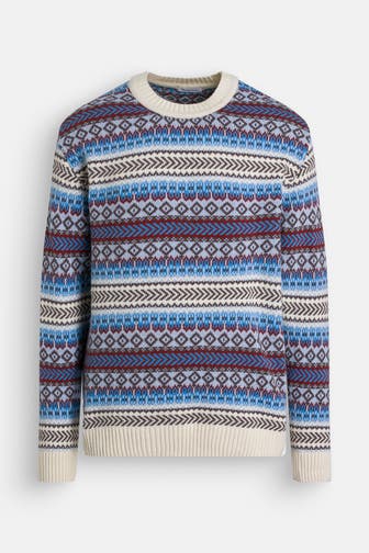 KNOWLEDGE COTTON APPAREL Wollpullover gemustert