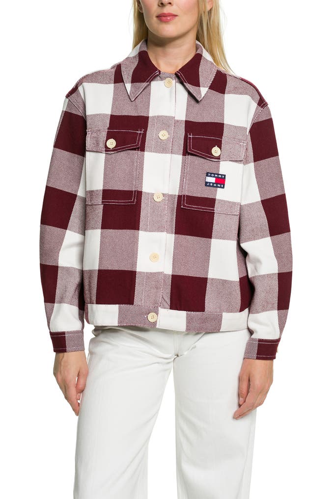 Overshirt Damen Kariert