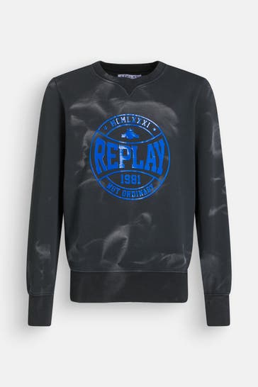 REPLAY Sweatshirt gemustert