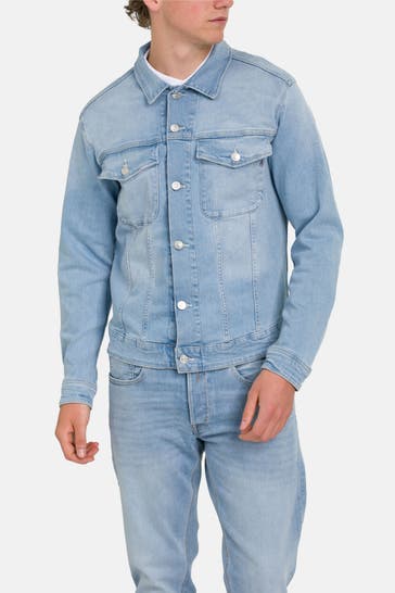 REPLAY Jeansjacke hellblau