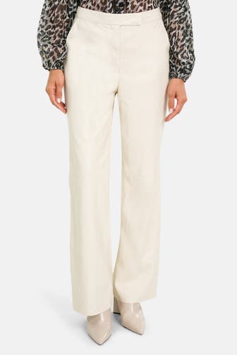 GUESS Kunstlederhose 'Vixen' vanille