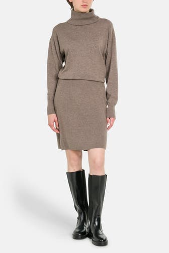 0039 ITALY Strickkleid 'Sarai' taupe