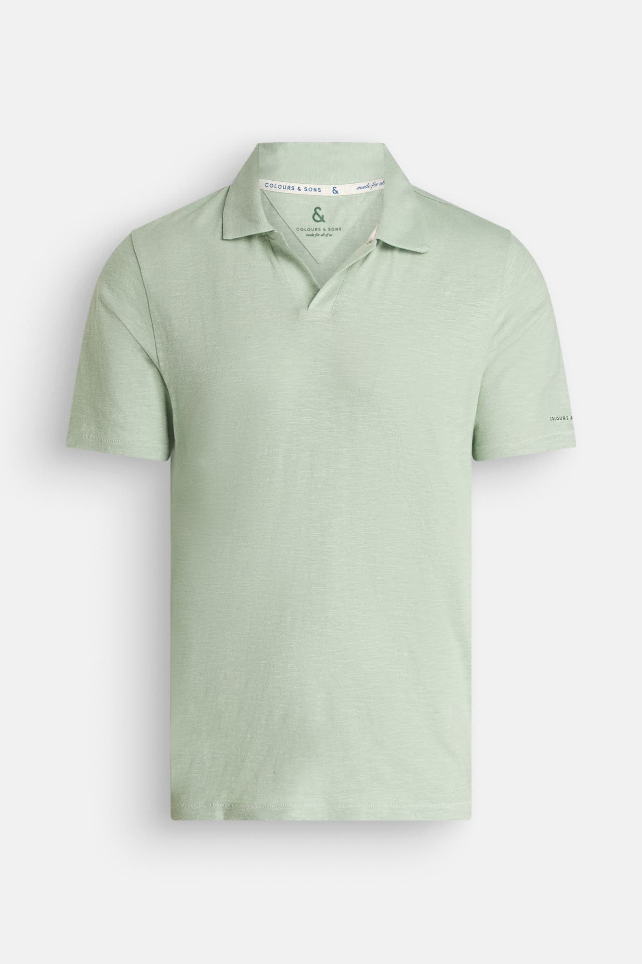 COLOURS & SONS Polo-Shirt pastellgrün meliert, Bild 1