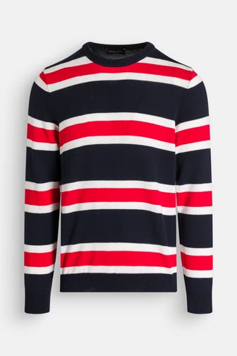 ROBERTO COLLINA Strickpullover gestreift