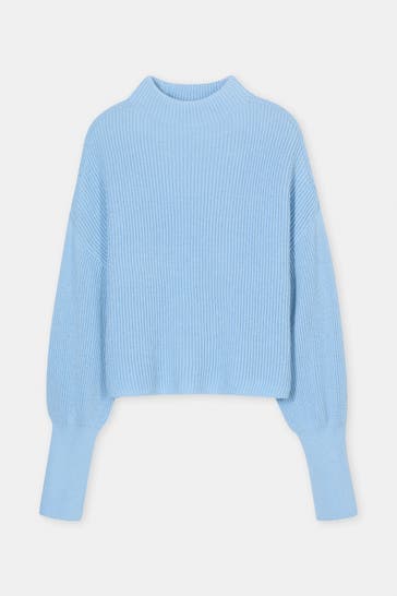 CLOSED Wollmix-Strickpullover hellblau