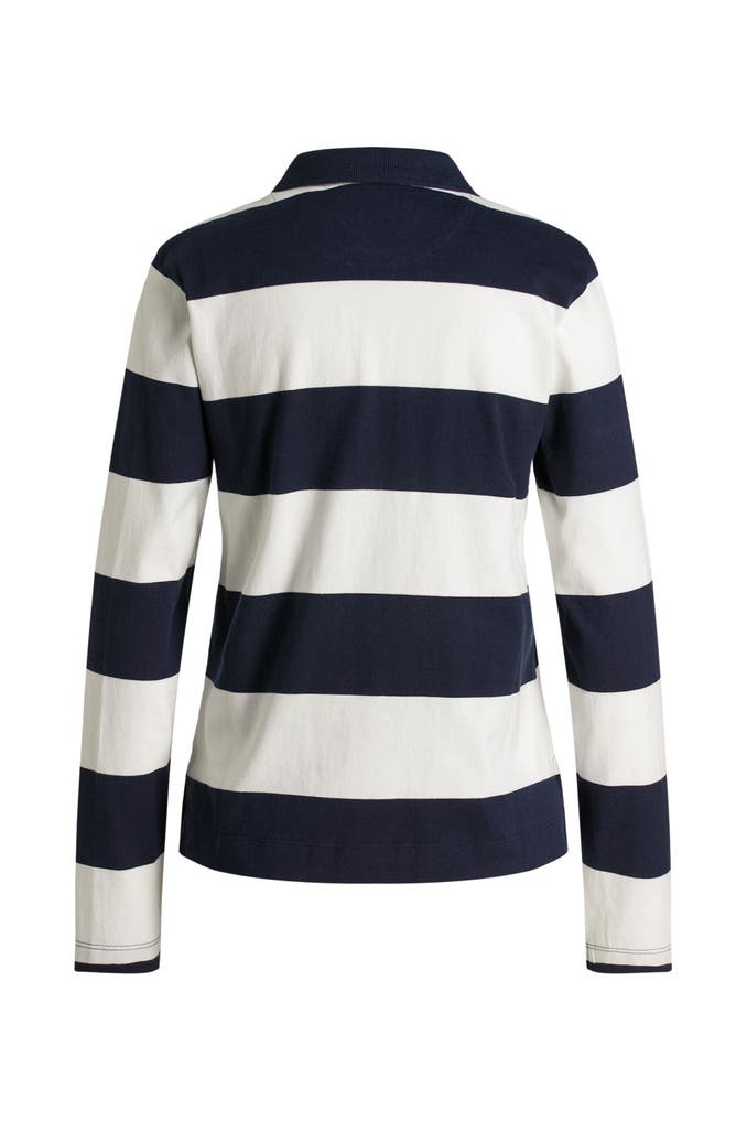 Polo-Shirt Langarm gestreift