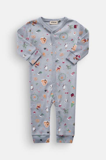 WHEAT Strampler 'Bendji' gemustert