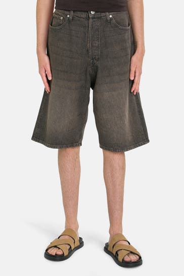 JACK & JONES Jeansshorts 'Jjiron' dunkelgrau