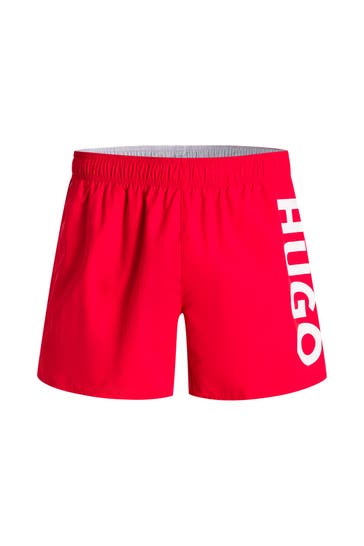 HUGO Badeshorts 'Saba' rot