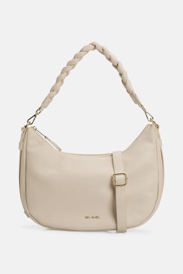 HEY MARLY Schultertasche 'Lifetime Lover' creme