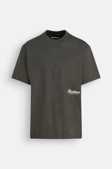 BARBOUR T-Shirt 'Newclyde' dunkelgrün