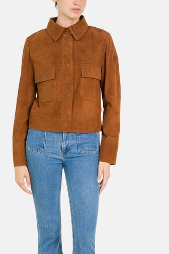 PEUTEREY Lederjacke 'Era' rotbraun