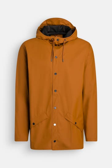 RAINS Regenjacke cognac unisex