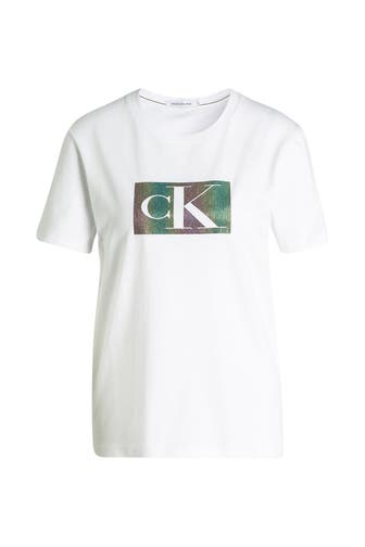 CK JEANS T-Shirt weiß