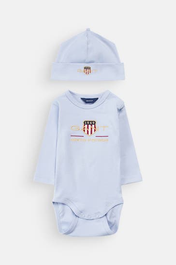 GANT Set: Body mit Mütze hellblau