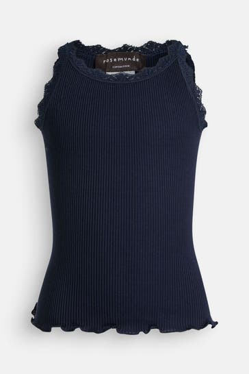 ROSEMUNDE Seidenmix-Top dunkelblau
