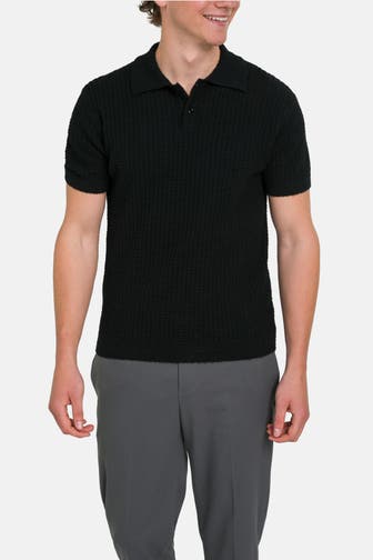 DANIELE FIESOLI Polo-Shirt 'Vrille Punto' schwarz