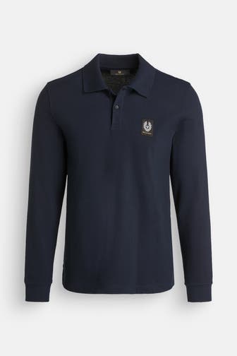 BELSTAFF Langarm-Polo nachtblau