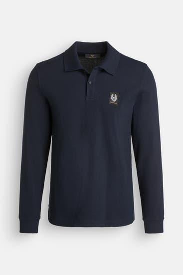 BELSTAFF - Langarm-Polo nachtblau