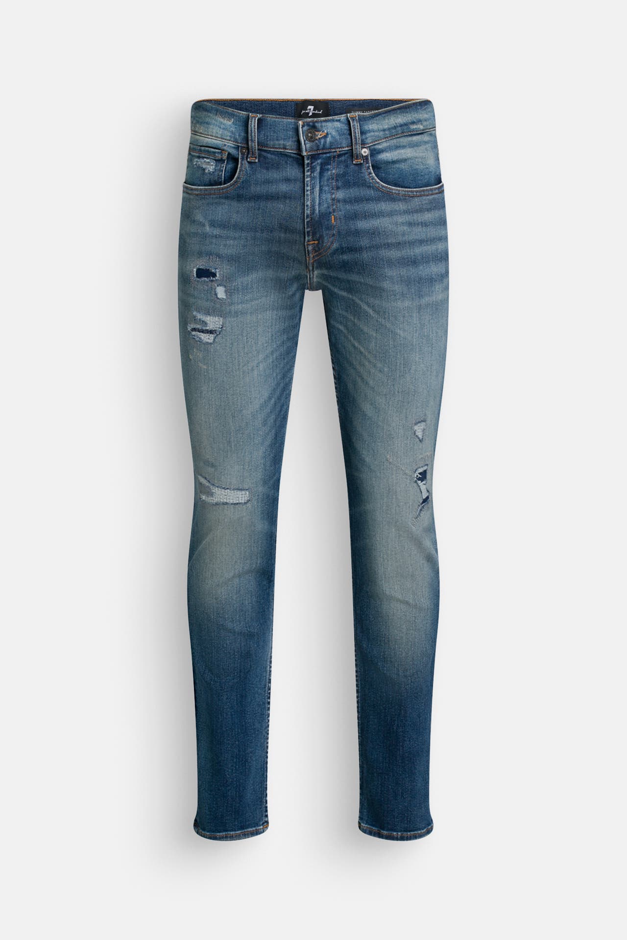 7 FOR ALL MANKIND Jeans blau slim, Bild 1