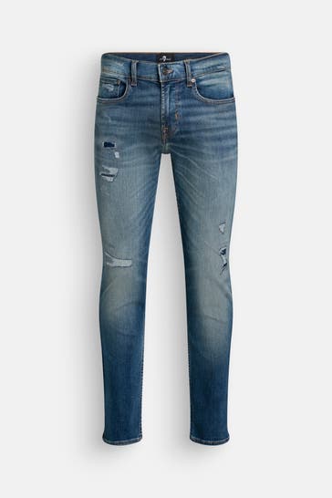7 FOR ALL MANKIND Jeans blau slim