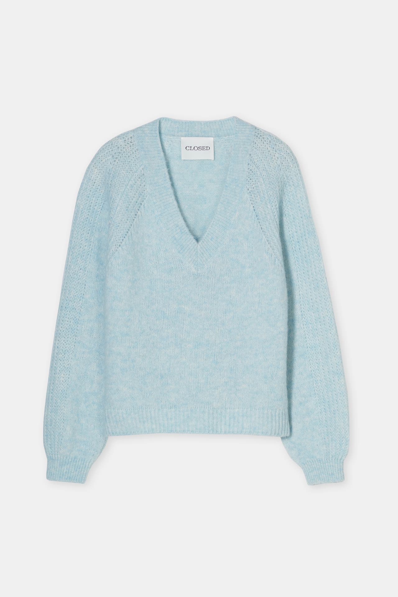 CLOSED Wollmix-Strickpullover aqua, Bild 1