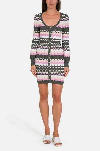 GUESS Strickkleid 'Virginia' mehrfarbig