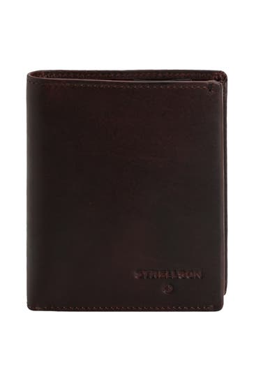 STRELLSON Ledergeldbörse 'Stratford' dunkelbraun