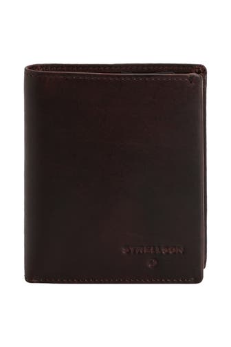 STRELLSON Ledergeldbörse 'Stratford' dunkelbraun