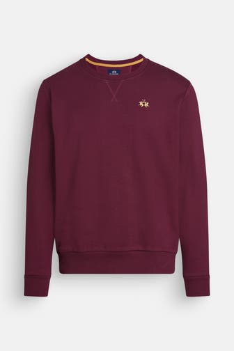 LA MARTINA Sweatshirt weinrot