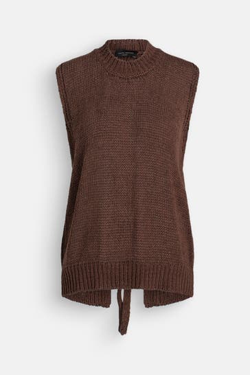 ROBERTO COLLINA Strickshirt braun