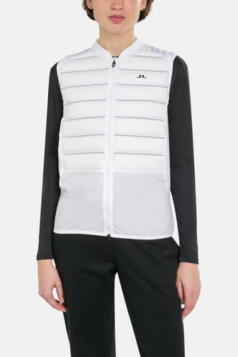 J.LINDEBERG SPORTSWEAR Daunenweste 'Juliana' weiß