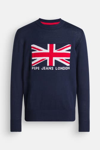 PEPE JEANS Strickpullover 'Edgar' nachtblau