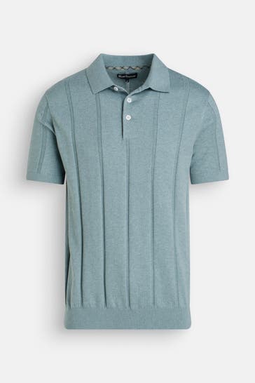 BARBOUR Strick-Polo meergrün