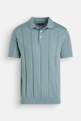 BARBOUR Strick-Polo meergrün