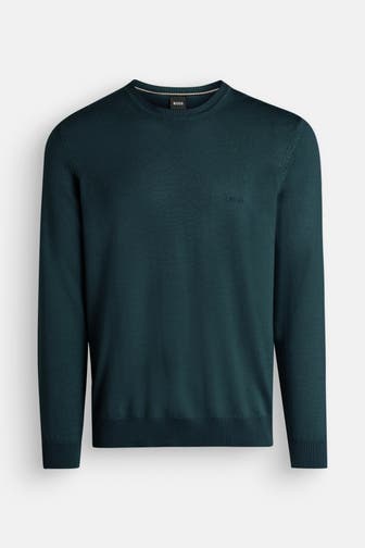 BOSS Wollpullover 'Bagritte' dunkelgrün