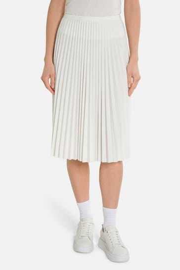 LACOSTE Plisseé-Rock weiß