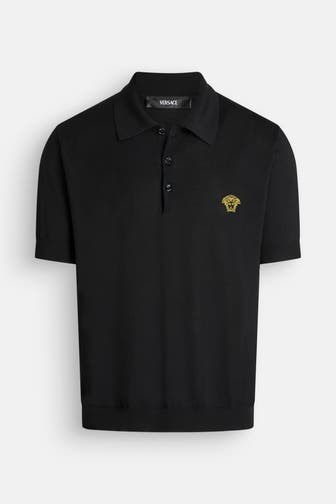 VERSACE Polo-Shirt schwarz
