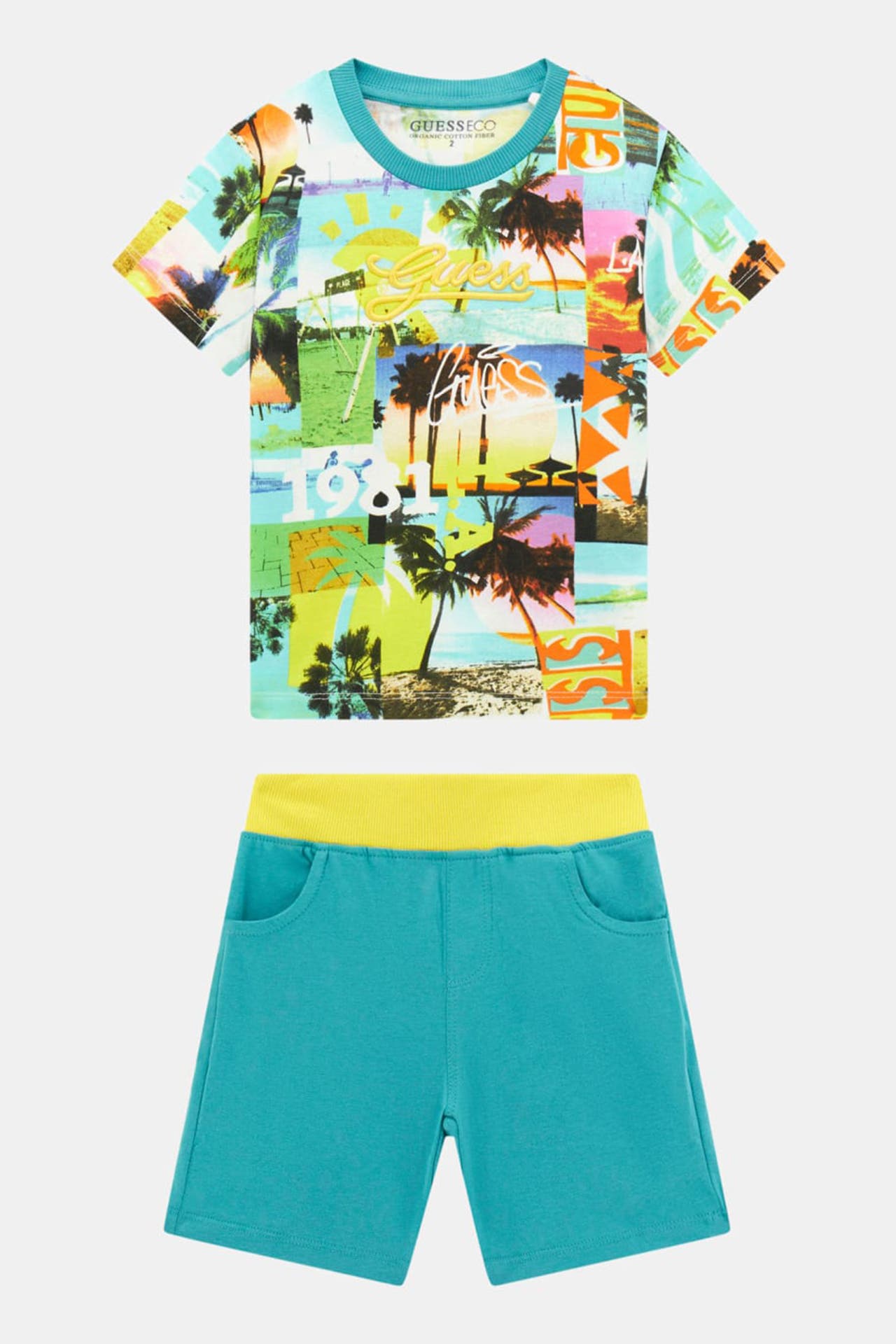 GUESS Set: T-Shirt und Shorts mehrfarbig, Bild 1